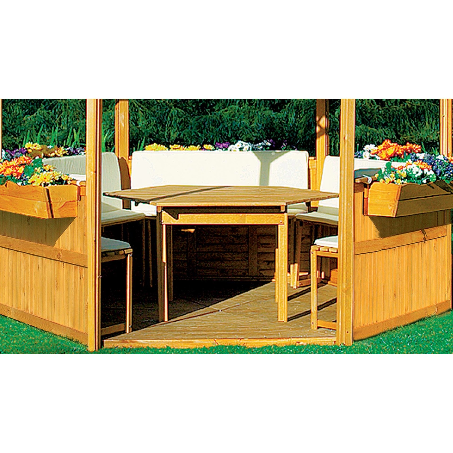 Promadino Sitz- und Rückenauflagen für Pavillon Palma (LxTxH) 130 x 80 x 3 cm Promadino Sitz- und Rückenauflagen für Pavillon Palma (LxTxH) 130 x 80 x 3 cm von Promadino