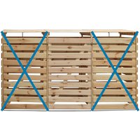 promadino Mülltonnenbox "Vario V Erweiterung" besonders robust aus zertifiziertem Kiefernholz gefertigt promadino Mülltonnenbox "Vario V Erweiterung" besonders robust aus zertifiziertem Kiefernholz gefertigt von Promadino