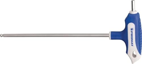PROMAT Stiftschlüssel m. Quergr. SW 2,5mm Klingen-L. 100mm m. Seitenabtr. u. Kugelk. PROMAT, Schlüsselweite 2,5 mm, Klingenlänge 100 mm von Promat