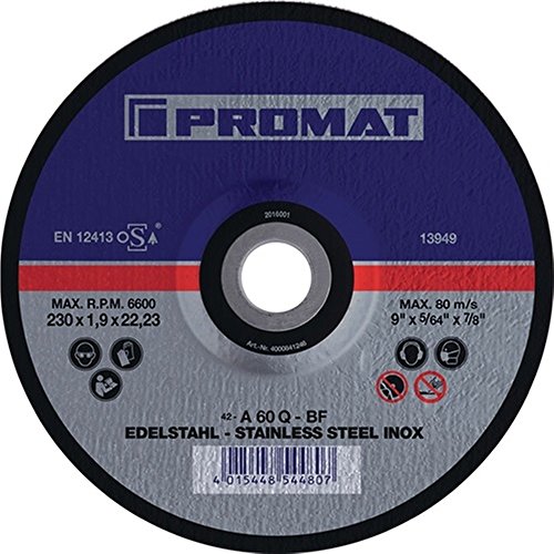 PROMAT Trennscheibe f.VABlech D.180x1,5mm S.1,5mm PROMAT Bohrung 22,23mm gerade von Promat