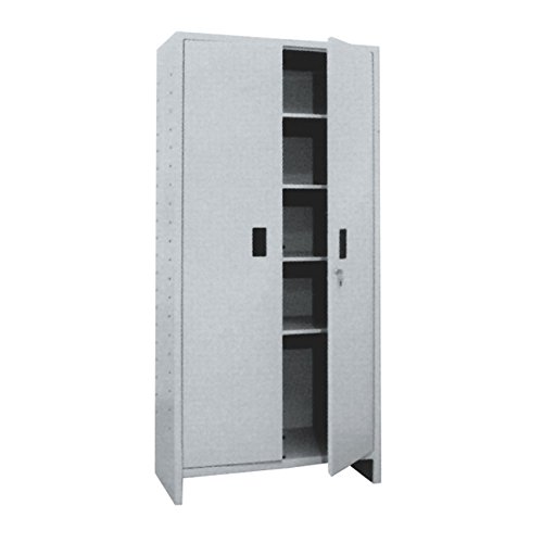 prometal – Schrank 'Pratiko' aus lackiertem Stahlblech, 1 Tür. Komplett von Vier Regale, Fourni unmontiert, 60 x 40 x 175 cm prometal – Schrank 'Pratiko' aus lackiertem Stahlblech, 1 Tür. Komplett von Vier Regale, Fourni unmontiert, 60 x 40 x 175 cm von Prometal trading