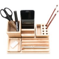 Büroorganisation Schreibtisch Organizer Aus Holz Stiftehalter Handyhalter von PromiDesign
