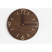 Holz Wanduhr Holzuhr Moderne Retro Uhr von PromiDesign