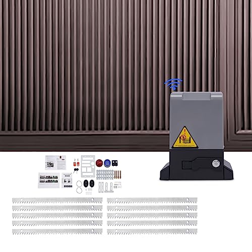 370W Schiebetorantrieb Torantrieb bis Belastung 800KG 12M/Min Automatischer Antrieb mit Passwortsperre & 2 Fernbedienungen & 6M Zahnstange Toröffner Set Hoftorantrieb Garagentorantrieb 370W Schiebetorantrieb Torantrieb bis Belastung 800KG 12M/Min Automatischer Antrieb mit Passwortsperre & 2 Fernbedienungen & 6M Zahnstange Toröffner Set Hoftorantrieb Garagentorantrieb von PromiseFly