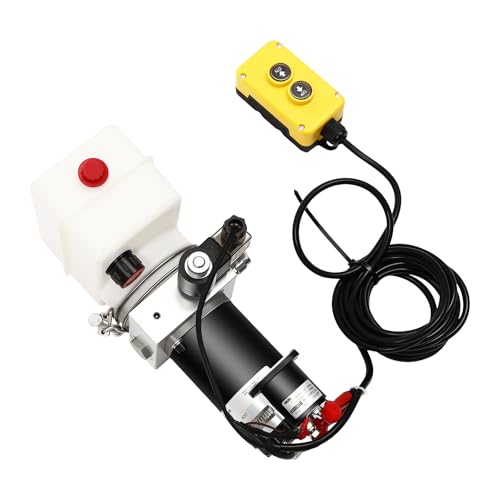 800W Hydraulikpumpe 12V 2850RPM Einfachwirkend Hydraulikaggregat Kipperpumpe mit 1.5L Tank und Fernsteuerung für Aufzüge Gabelstapler usw 800W Hydraulikpumpe 12V 2850RPM Einfachwirkend Hydraulikaggregat Kipperpumpe mit 1.5L Tank und Fernsteuerung für Aufzüge Gabelstapler usw von PromiseFly