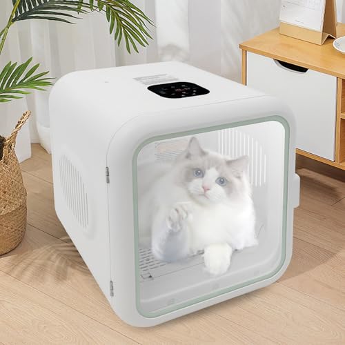 Automatischer Haustiertrockner 800W Pet Dryer für Katzen und kleine Hunde, Hundefön 62L Große Kapazität mit 360°-Trocknung 22-45°C Einstellbarer 10-180 Min Timer Katzentrockner für Tiergeschäften Automatischer Haustiertrockner 800W Pet Dryer für Katzen und kleine Hunde, Hundefön 62L Große Kapazität mit 360°-Trocknung 22-45°C Einstellbarer 10-180 Min Timer Katzentrockner für Tiergeschäften von PromiseFly