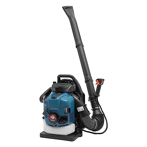 Benzin Laubbläser 2.6KW Rückenlaubbläser 7000R/Min Luftvolumen 14.1 M³/S 4-Takt Blasgerät mit 1.9L Tank Laubgebläse Rückenschonend und Tragbar für Große Flächen von PromiseFly