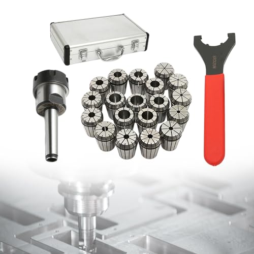 ER32 Spannzangen set 19PCS Präzisionsfeder-Spannzangensatz 2-20MM Präzision bis von 0.015MM Spannzangensatz mit Spanner & Chuck für CNC-Graviermaschinen oder Fräswerkzeuge ER32 Spannzangen set 19PCS Präzisionsfeder-Spannzangensatz 2-20MM Präzision bis von 0.015MM Spannzangensatz mit Spanner & Chuck für CNC-Graviermaschinen oder Fräswerkzeuge von PromiseFly