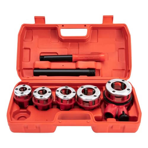 Gewindeschneidkluppe 5tlg Rohrgewindeschneidsatz 3/8", 1/2", 3/4", 1", 1-1/4" Gewindeschneidkluppensatz mit Koffer Schneidkluppe Rohrschneider zum Verzinkte Rohre PPR-Rohre etc Gewindeschneidkluppe 5tlg Rohrgewindeschneidsatz 3/8", 1/2", 3/4", 1", 1-1/4" Gewindeschneidkluppensatz mit Koffer Schneidkluppe Rohrschneider zum Verzinkte Rohre PPR-Rohre etc von PromiseFly