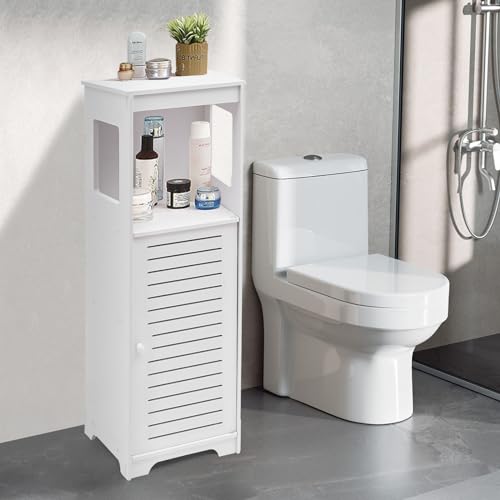 PromiseFly Badschrank 28×25×90CM 4 Ebenen bis 2.5KG Jede Ebene Weiß Aufbewahrungsschrank Beistellschrank Toilettenschrank Badezimmerschrank Hochschränke zum Toiletten Schlafzimmer usw PromiseFly Badschrank 28×25×90CM 4 Ebenen bis 2.5KG Jede Ebene Weiß Aufbewahrungsschrank Beistellschrank Toilettenschrank Badezimmerschrank Hochschränke zum Toiletten Schlafzimmer usw von PromiseFly
