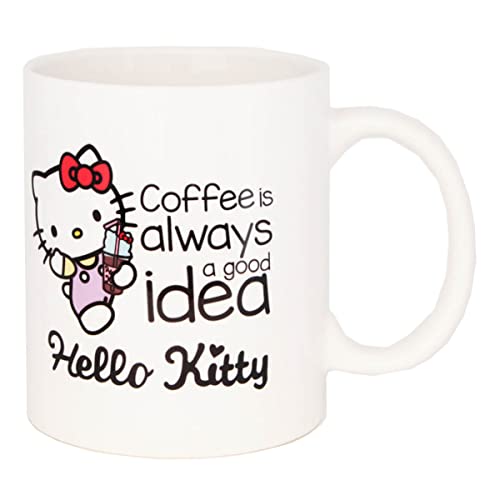 Hello Kitty - Motivtasse Coffee is always a good idea/Kaffeetasse/Geschenk/Statement - 320 ml Hello Kitty - Motivtasse Coffee is always a good idea/Kaffeetasse/Geschenk/Statement - 320 ml von Promo-Dis