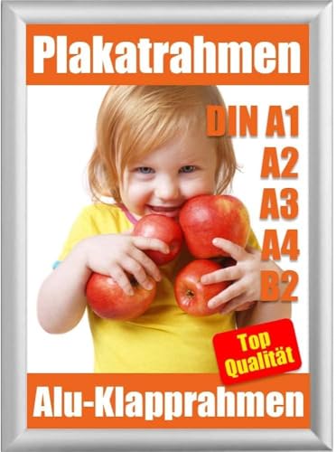 Promo-Station GmbH DIN A1, A2, A3, A4, B2 Klapprahmen, Alu Klapprahmen, Plakatrahmen, Posterrahmen, Wechselrahmen, Bilderrahmen, Rahmen (A3) von Promo-Station GmbH