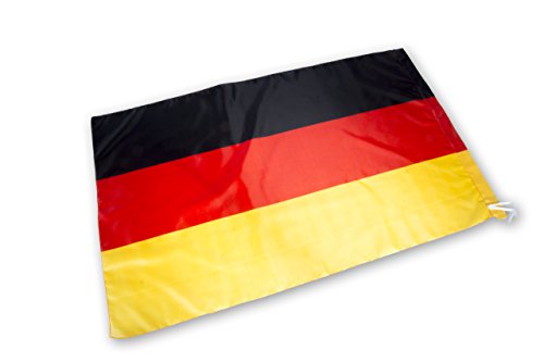 2 x Deutschland Fahne – Flagge Germany – 120 cm x 75 cm – Schwarz Rot Gold - Fanartikel von Promo Trade