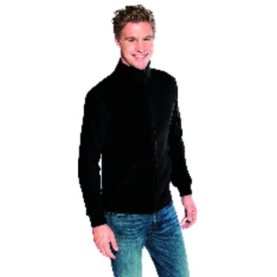 Fleecejacke, schwarz/grau, Größe M von Promodoro
