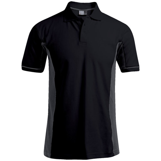 promodoro® - Funktions-Poloshirt 4520, schwarz/lichtgrau, Größe L von Promodoro