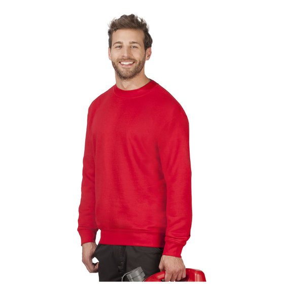 promodoro® - Men’s Sweater 80/20 fire red, Größe L von Promodoro