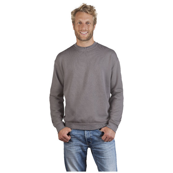 promodoro® - Men’s Sweater 80/20 graphite, Größe L von Promodoro