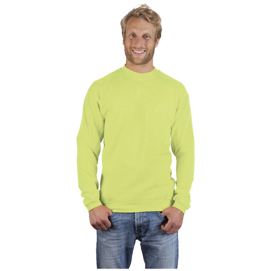 promodoro® - Men’s Sweater 80/20 wild lime, Größe L von Promodoro
