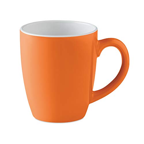 PromotionGift Kaffeebecher aus Keramik, orange von PromotionGift