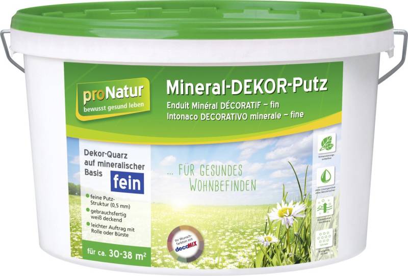 Pronatur Gips-Kalk-Putz Pronatur Mineral Dekor-Putz 15 kg 0,5 mm fein weiß Pronatur Gips-Kalk-Putz Pronatur Mineral Dekor-Putz 15 kg 0,5 mm fein weiß von Pronatur