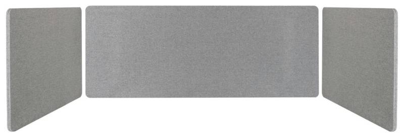 Pronomic Schutzwand Tischtrennwand - Schalldämmender Sichtschutz für Beruf und zu Hause (DiviDesk, 3 St., In 3 Höhen am Tisch zu befestigen), Textilbezug, Optimiert die Raumakustik von Pronomic