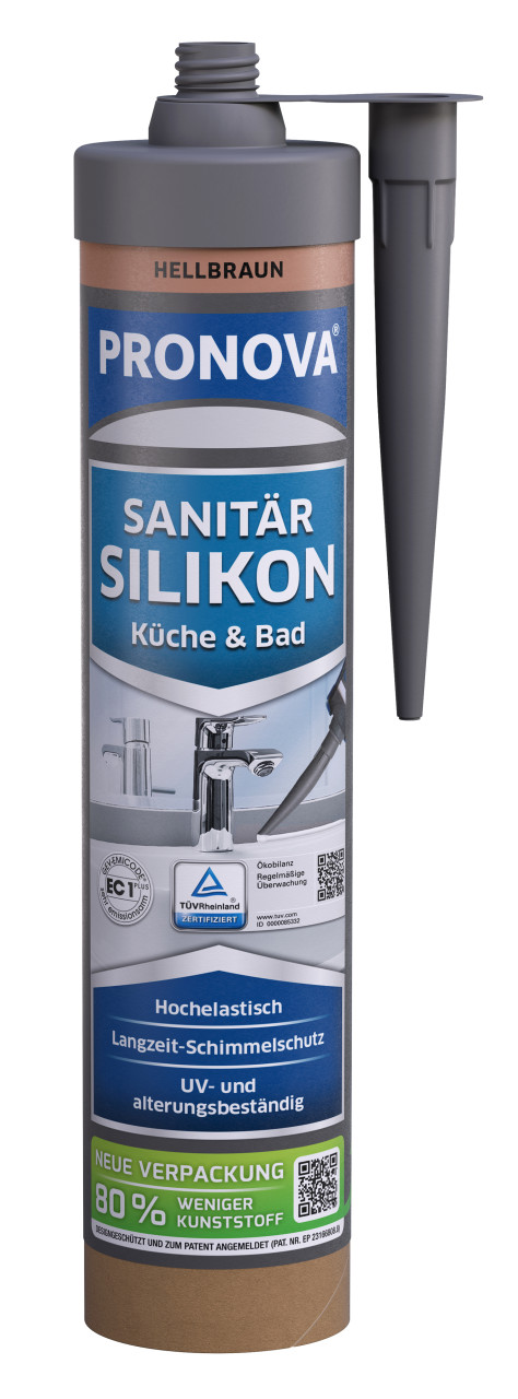 PRONOVA ECO Sanitär Silikon 280 ml hellbraun von Pronova