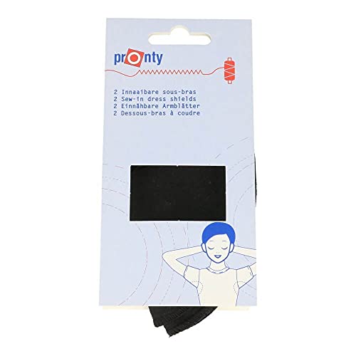 Pronty 716.200.090 Dress Shields, Black, One Size, 2 Count von Pronty