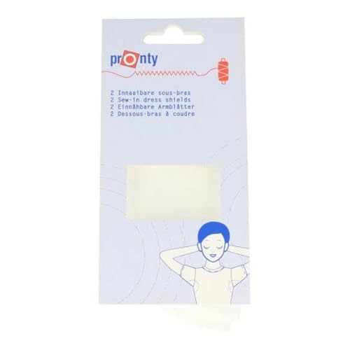 Pronty 719.200.010 Dress Shields, White, One Size, 2 Count von Pronty