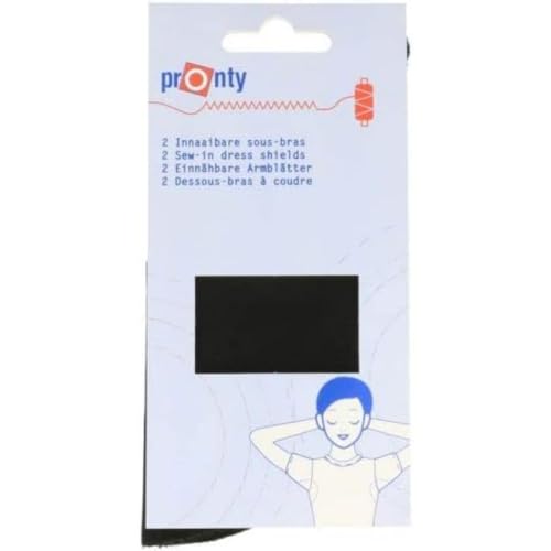 Pronty 719.200.090 Dress Shields, Black, One Size, 2 Count von Pronty