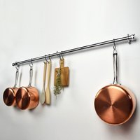 Chunky Kommerzielle Chrom Topf Und Pfanne Schiene - Pan Organisator-Küche Lagerung-Utensil Aufbewahrungshalter-Kupfer von ProperCopperDesign