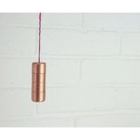 Grobstrick Ridged Kupfer Light Pull 167 von ProperCopperDesign