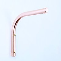 Handgemachte Geschwungene Kupfer Regalhalterung von ProperCopperDesign
