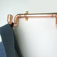 Handgemachter Garderobenhaken Kupfer, Modern, Industrial Look von ProperCopperDesign