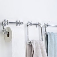 Industrial Chrom Badezimmer Set - Waschraum Zubehör Handtuchhalter von ProperCopperDesign