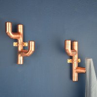 Kupfer Garderobenhaken Kaktus Stil 2 von ProperCopperDesign