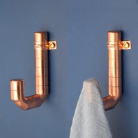 Kupfer Garderobenhaken Mit Ridging Detail J von ProperCopperDesign