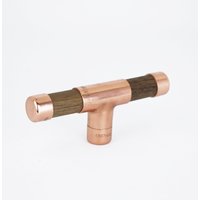 Kupfer Und Holz Dehnknopf - Walnuss von ProperCopperDesign