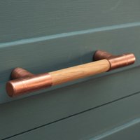 Kupfer Und Holz T-Griff - Eiche von ProperCopperDesign