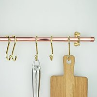 S-Haken Aus Messing. Pot Rack Haken. Messing Küchenhaken. | Set Von 5 Fünf von ProperCopperDesign