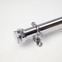 Vorhangschiene in Chrom - Gardinenstange Gardinenhalter Vorhanghalter von ProperCopperDesign