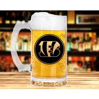 Cincinnati Bengals Bierkrug Steinglas Personalisiertes Geschenk Für Männer American Football Ehemann Vatertagsgeschenk Ihn K353 von ProperMugs4Gift