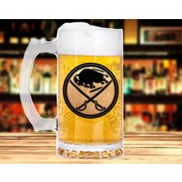 Büffel Säbel Bierkrug Stein Glas Personalisiertes Geschenk Für Männer Hockey Sport Mann Freund Vatertag Ihn K384 von ProperMugs4Gift