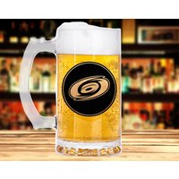 Carolina Hurricanes Bierkrug Stein Glas Personalisiertes Geschenk Für Männer Hockey Sport Mann Freund Vatertag Ihn K386 von ProperMugs4Gift