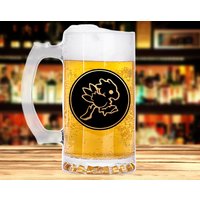 Chocobo Bierkrug Stein Final Fantasy Bierliebhaber Geschenk Glas Personalisierte Gamer Geschenke Geek Für Ihn Vatertag K554 von ProperMugs4Gift