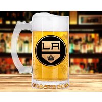 Los Angeles Kings Bierkrug Stein Glas Personalisiertes Geschenk Für Männer Hockey Sport Mann Freund Vatertag Ihn K394 von ProperMugs4Gift