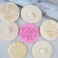 Baby Stamp Embosser Shower Cookie & Fondant Cutter Baby Stamp Embosser Shower Cookie & Fondant Cutter von ProperStampAndCutter