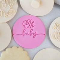 Oh Baby Stamp Embosser Shower Model 2 Cookie & Fondant Cutter von ProperStampAndCutter