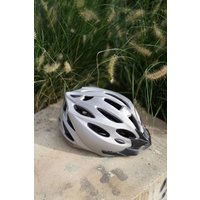 Erwachsenen-Fahrradhelm, Inmold, Größe: 55-58 cm, silber-grau von Prophete