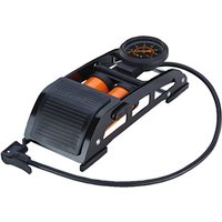 PROPHETE Fahrradpumpe, Fußpumpe mit Doppelzylinder - schwarz von Prophete