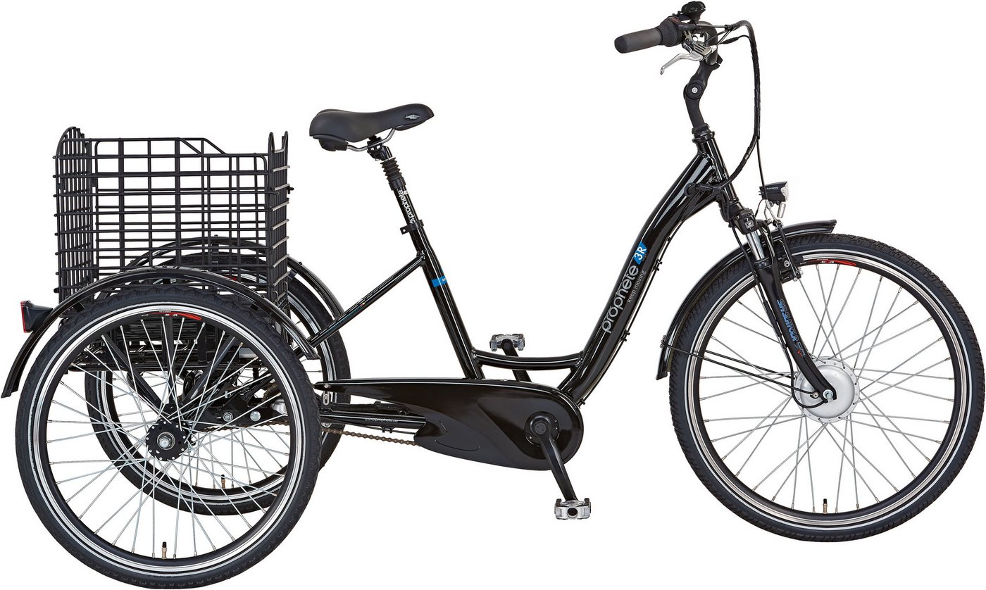 Prophete E-Bike CARGO 3R, 3 Gang Shimano Nexus Schaltwerk, Nabenschaltung, Frontmotor, 497 Wh Akku von Prophete